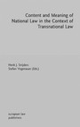 Content and Meaning of National Law in the Context of Transnational Law