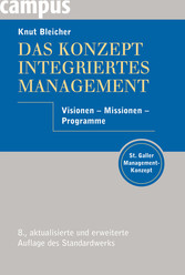 Das Konzept Integriertes Management - Visionen - Missionen - Programme