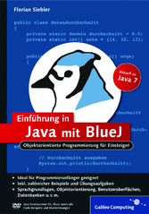 Einführung in Java mit BlueJ - Objektorientierte Programmierung für Einsteiger