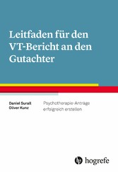 Leitfaden für den VT-Bericht an den Gutachter - Psychotherapie-Anträge erfolgreich erstellen